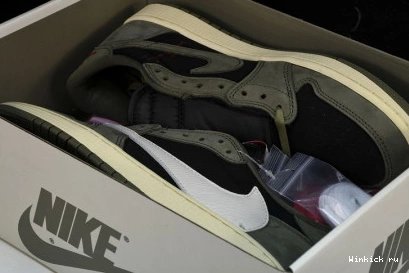 Air Travis 1 Low x OLIVE BLACK OG Scott Jordan 0707
